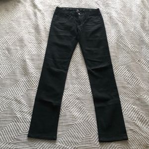 Earnest Sewn Straight Leg Black Jeans, Size 27